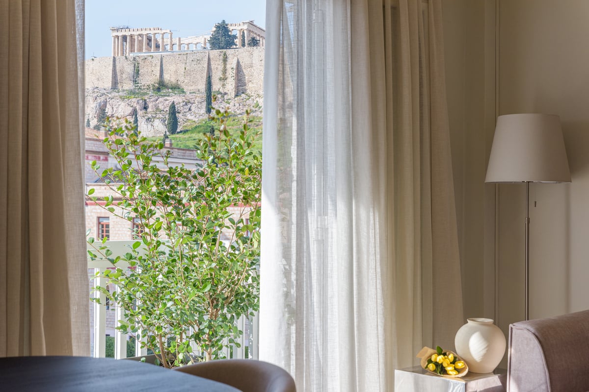 Modern flat in the grounds of Acropolis monuments